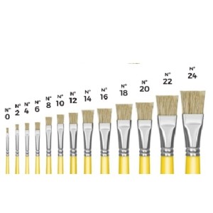 Pincel Chato Escolar N.6