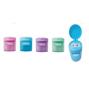 Apontador Deposito Duplo Tubo Plastico AP13 Tilibra