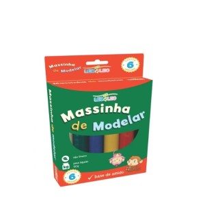 Massa Modelar 6 Cores Amido Ref 4357 Leo e Leo