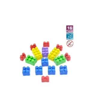 Brinq. Blocos De Encaixar 16 PÇS