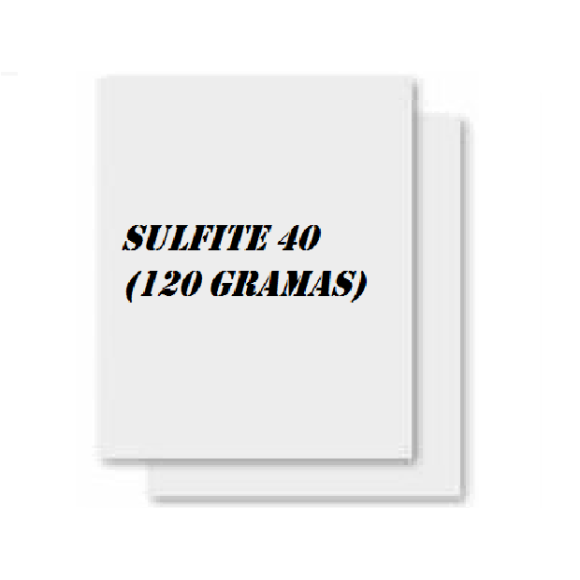 Papel Sulfite 40 A4 Branco 120g Pct 50 Fls