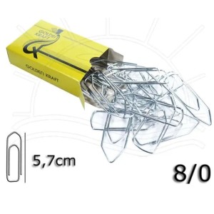 Clips 8/0 Com 25 Unid Med. 1,9X4,5cm