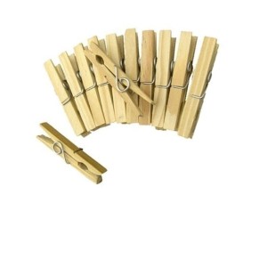 Prendedor Roupa Madeira c/12