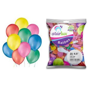 Bexiga 6.5 liso sortido C/25