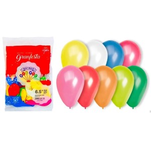 Bexiga 6.5 liso sortido C/50