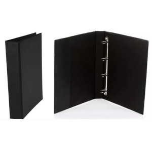 Fichario Plastico Simples Preto 4 Argola Ref 7059 Pt Dac