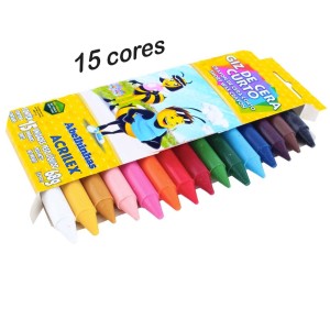 Giz Cera Curto 15 Cores Acrilex