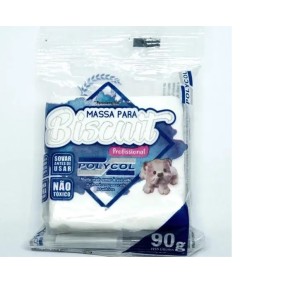 Massa Porcela Fria Biscuit 90g Polycol