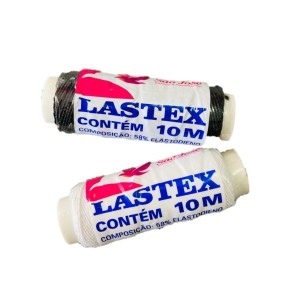 Lastex Rolo Branco/Preto