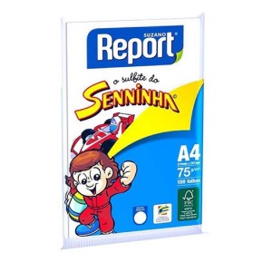 Papel Sulfite A4 Branco 75G Pct 100 FL Senninha