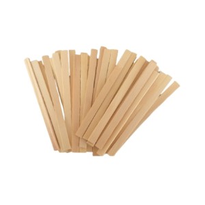 Palito Madeira Sorvete Ponta Quadrada Pct/100