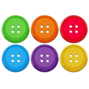 Botão Roupa Grande Cores