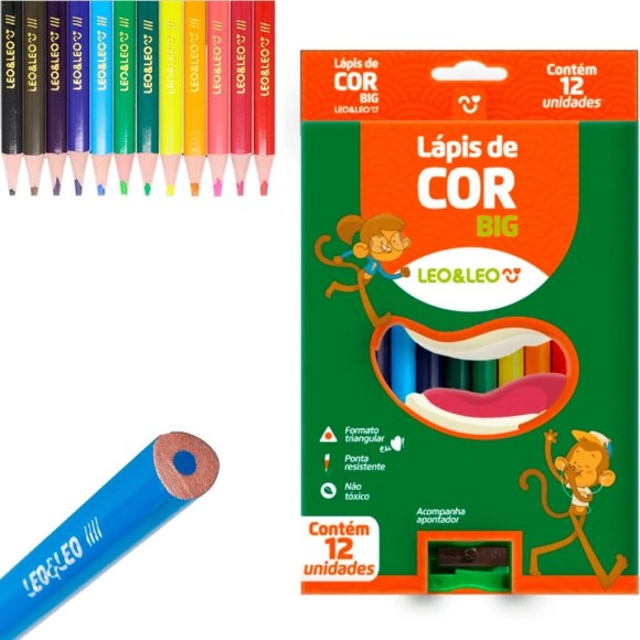 Lapis Cor 12 Cores Big Ref 4194 Leo