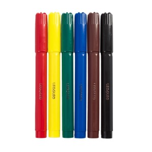 Caneta Hidrocor 06 Cores Jumbo Ref 4583 Leo