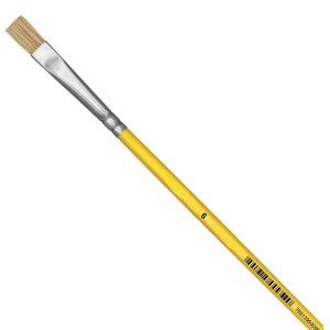 Pincel Chato Escolar N.6