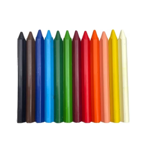 Giz Cera Gizão 12 Cores Triangular Acrilex