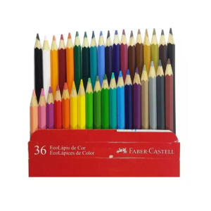 Lapis Cor 36 Cores Sextavado Faber