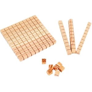 Brinq. Material Dourado Madeira 111 Peças