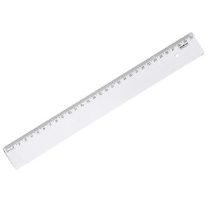 Regua 30cm Plastica Opaca Waleu