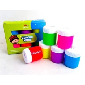 Tinta Guache 15 ML com 06 cores Neon PIRA