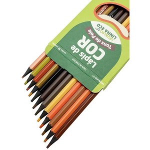 Lapis Cor 12 Cores  ECO Tons De Pele REF.10580 LEO
