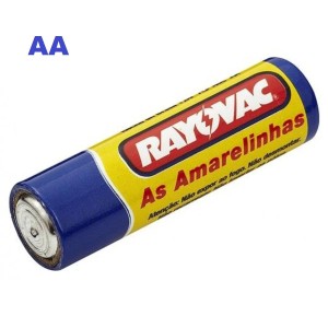 Pilha Comum Pequena AA Rayovac